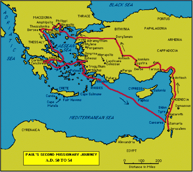 Apostle Paul s Journey Map